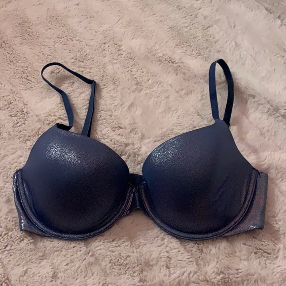 NWOT Victoria’s secret underwire blue sparkly bra size 34D